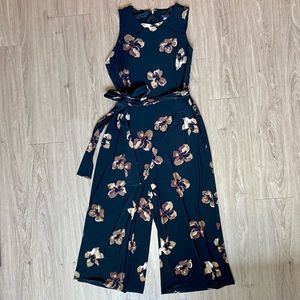 Floral culotte jumpsuit